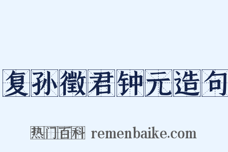 复孙徵君钟元造句是什么意思的图片